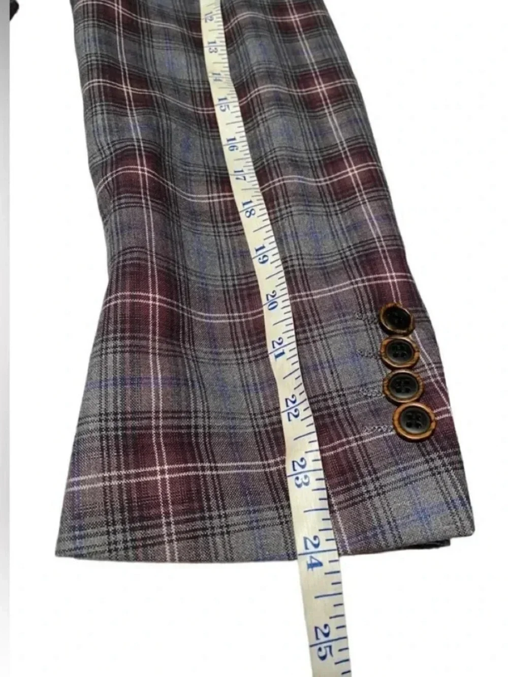 Men’s Bespoke Tazzio Skinny Fit Plaid Two Piece Suit